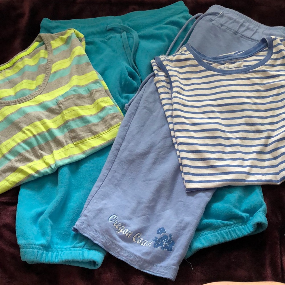 2 Capris and 2 tops